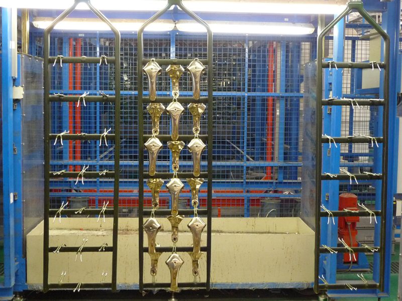 Loading Station for Nickel Chrome Plating on Faucets
